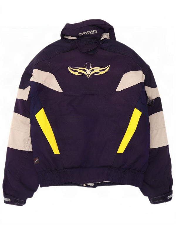 Spyder Herre grafisk skijakke UK 42 XL Marineblå Colourblock Polyester