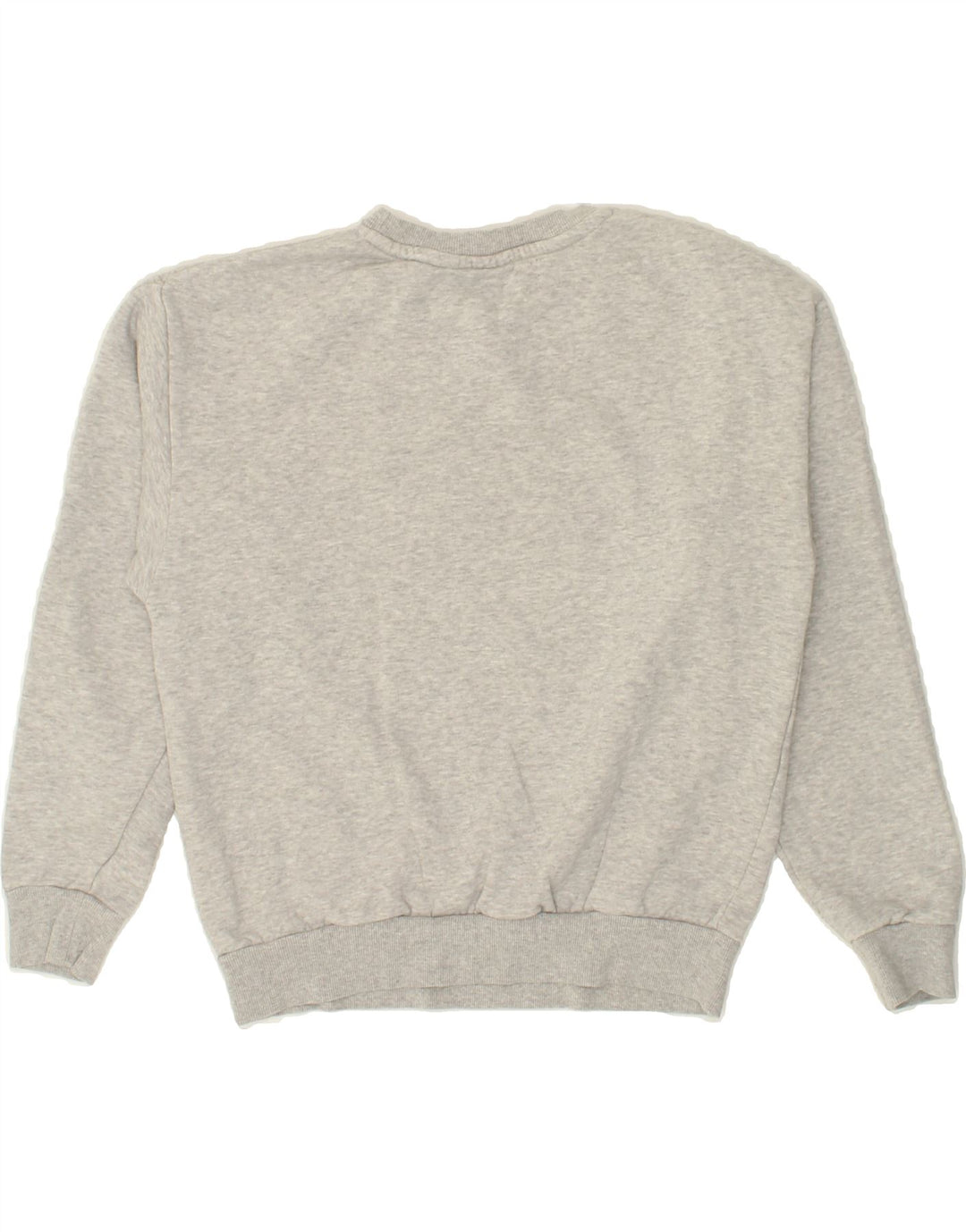 PUMA Womens Oversized Graphic Sweatshirt Jumper UK 6 XS Grey Cotton Vintage Puma and Second-Hand Puma from Messina Hembry 