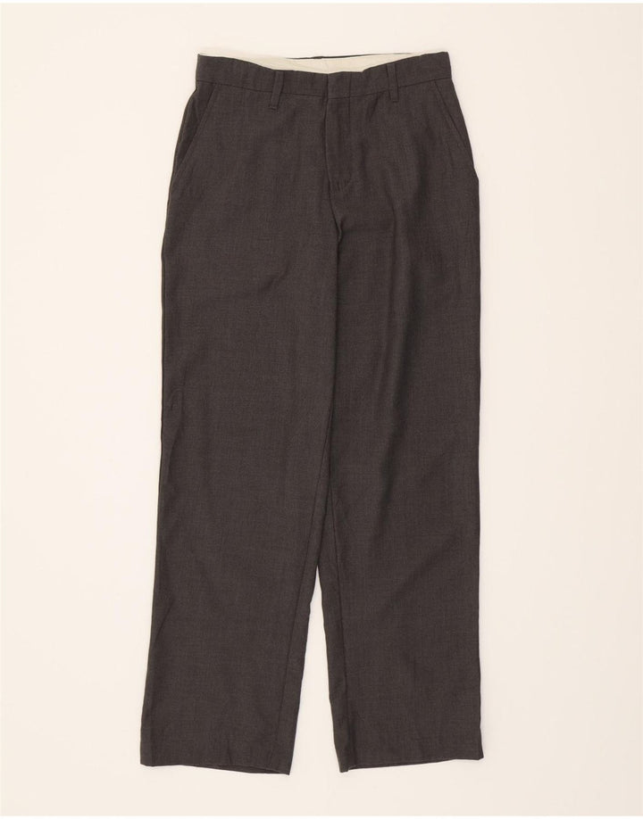 CHAPS Boys Straight Chino Trousers 11-12 Years W26 L27 Grey Polyester Vintage Chaps and Second-Hand Chaps from Messina Hembry 