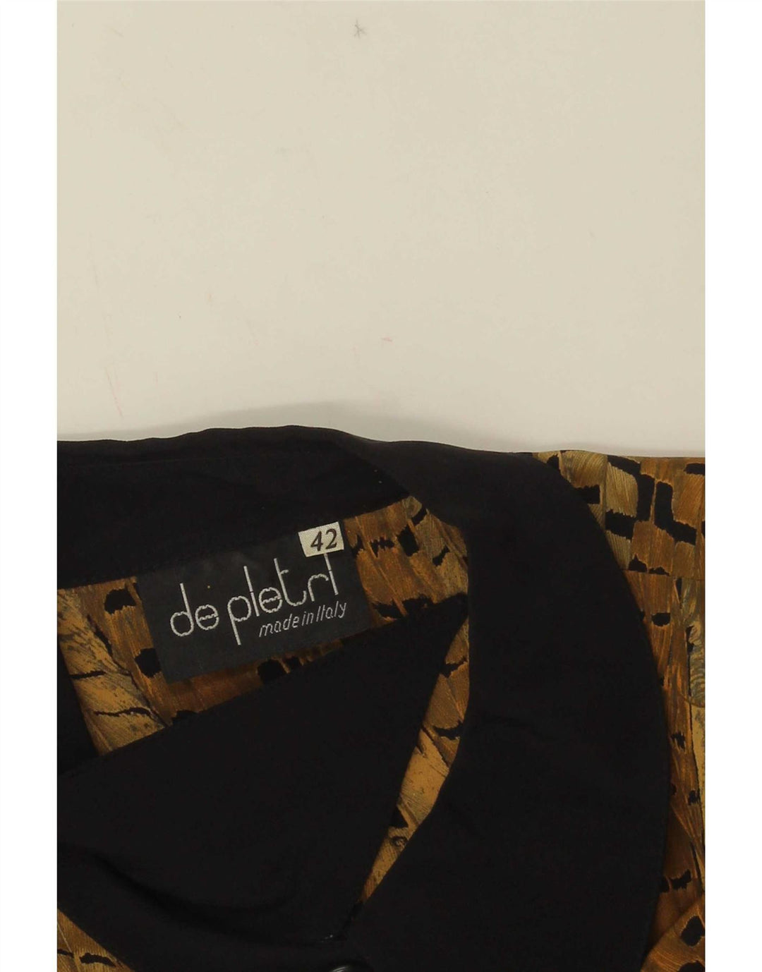 De Pletrl Dameskjortebluse IT 42 Medium Brun Colourblock