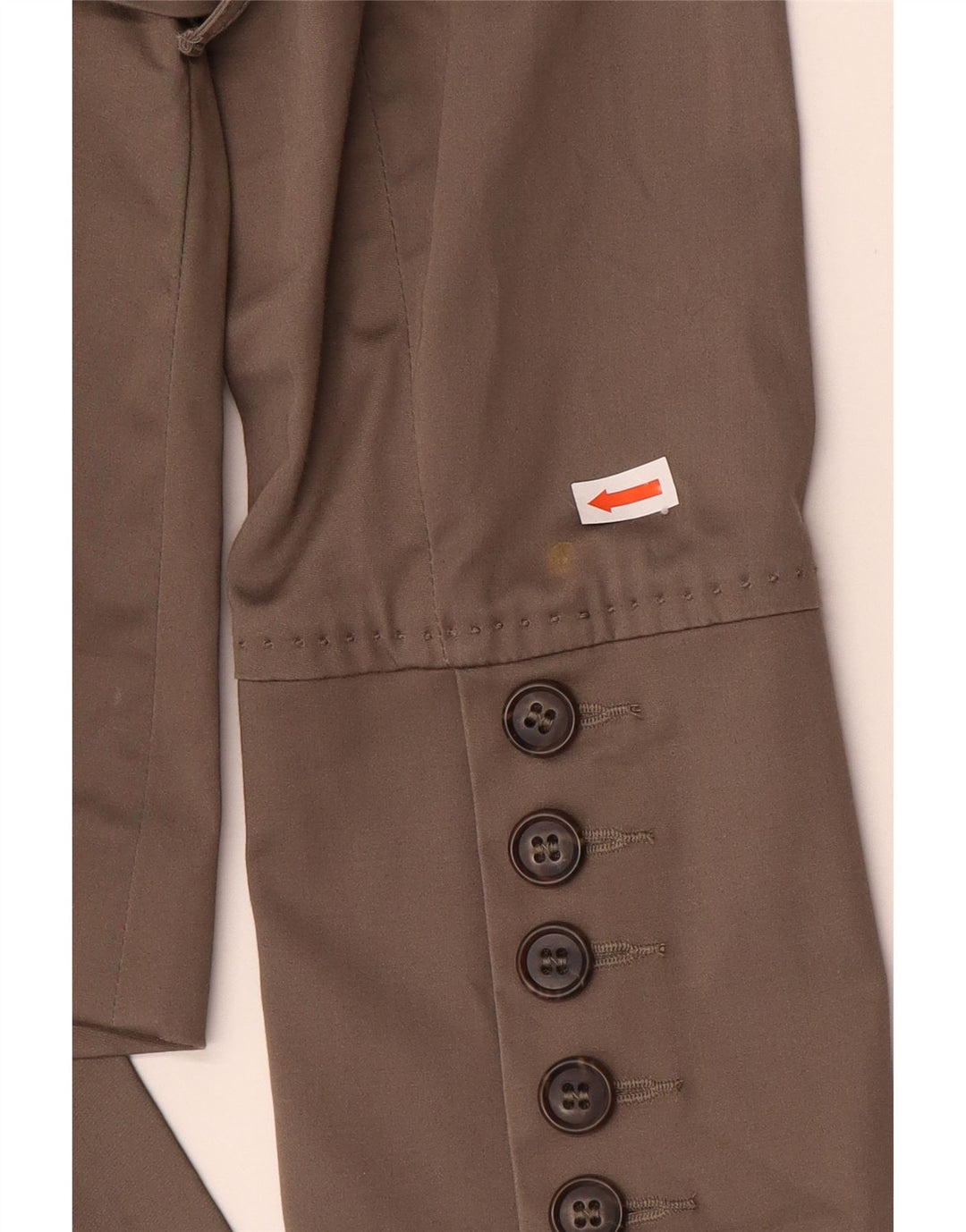 Armani Jeans Dame 3-knaps blazerjakke EU 44 XL Brun Bomuld