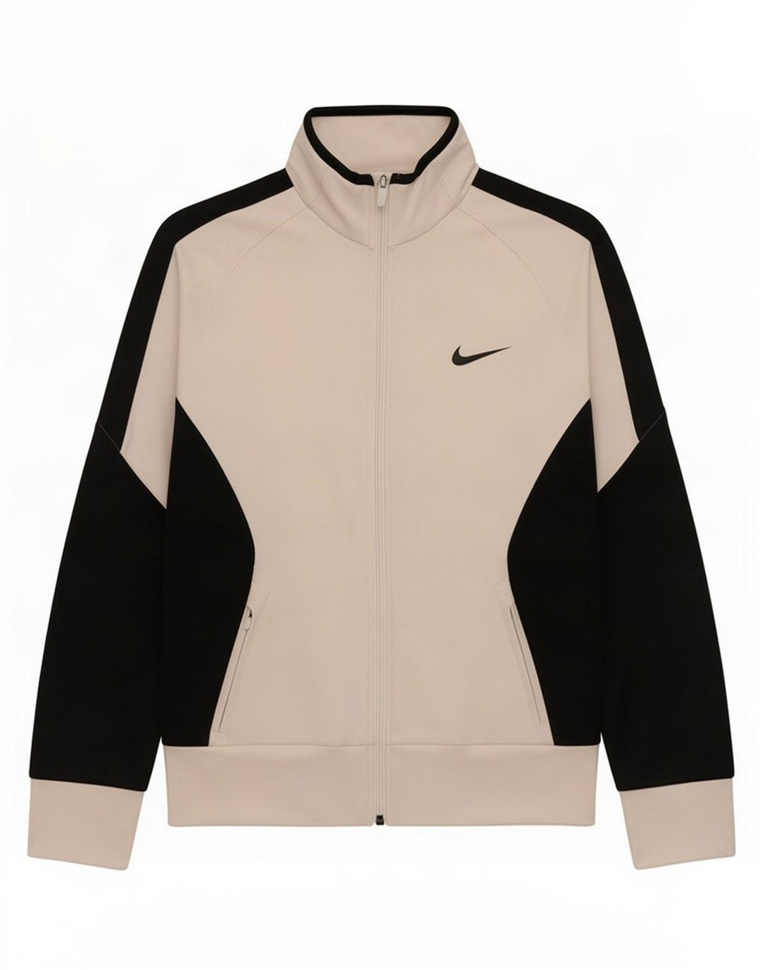Nike Dame Dri Fit træningsdragt Topjakke UK 12 Medium White Colourblock