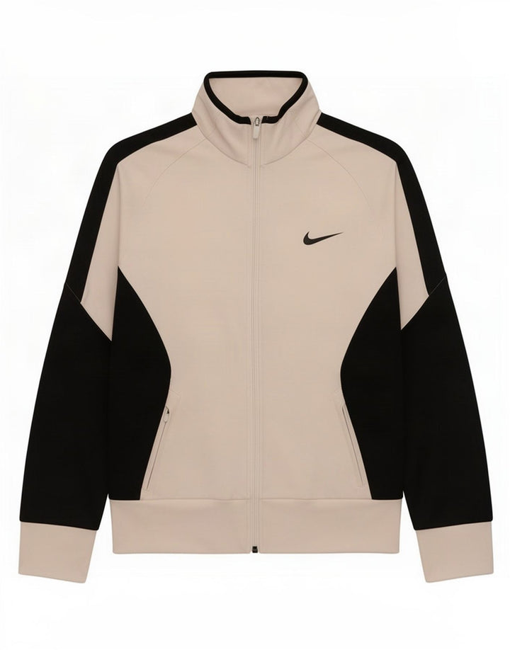 Nike Dame Dri Fit træningsdragt Topjakke UK 12 Medium White Colourblock