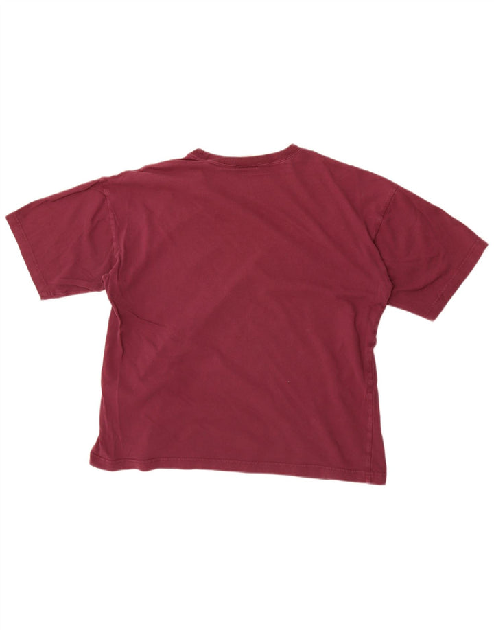 Champion Herre T-Shirt Top Medium Burgundy