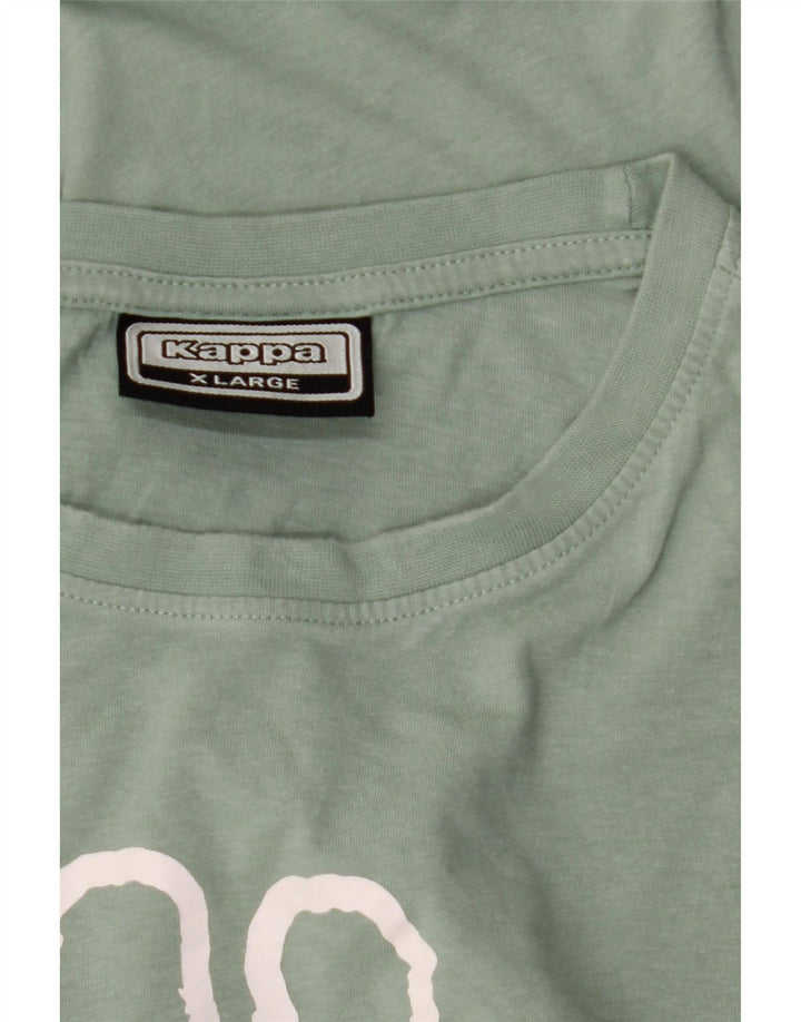 Kappa Herre Grafisk T-Shirt Top XL Grøn