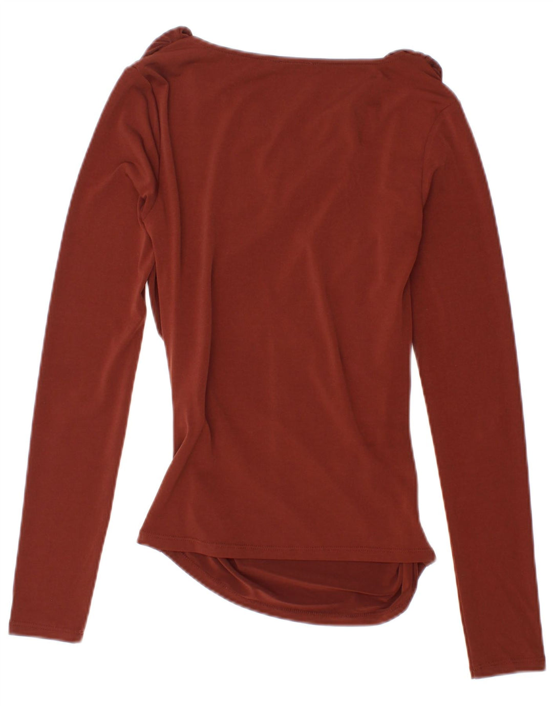 Zara Dametop Langærmet UK 8 Lille brun polyester