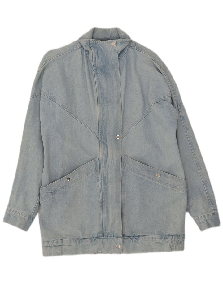 Vintage Dame denimjakke UK 14 Stor Blå Bomuld