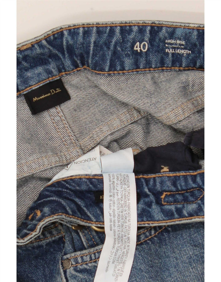 Massimo Dutti Dame High Rise Bootcut Jeans EU 40 Medium W30 L31 Blå