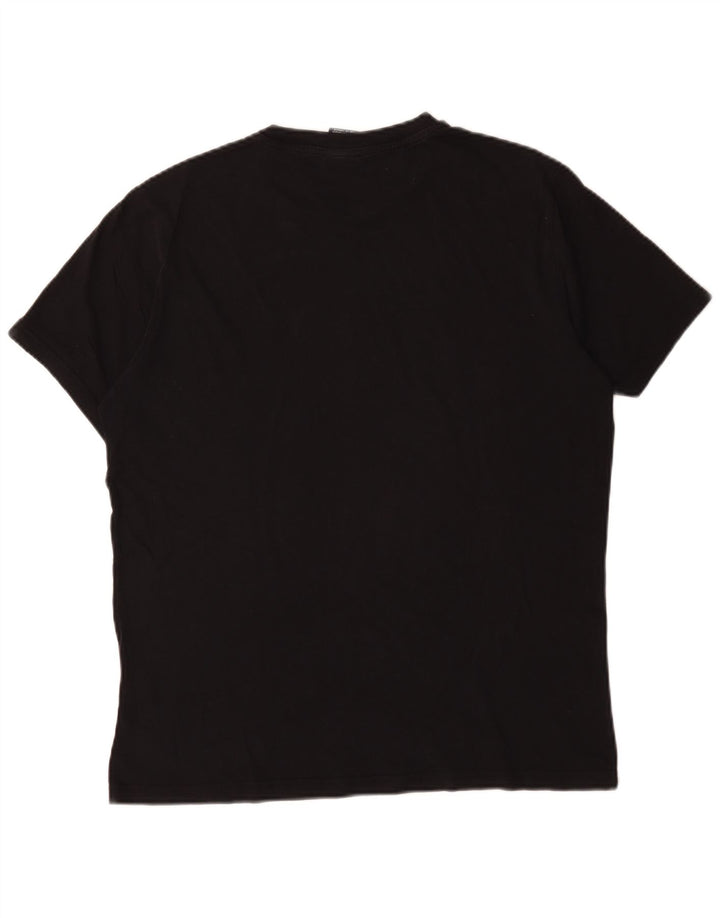 Champion Herre T-Shirt Top Stor Sort Bomuld