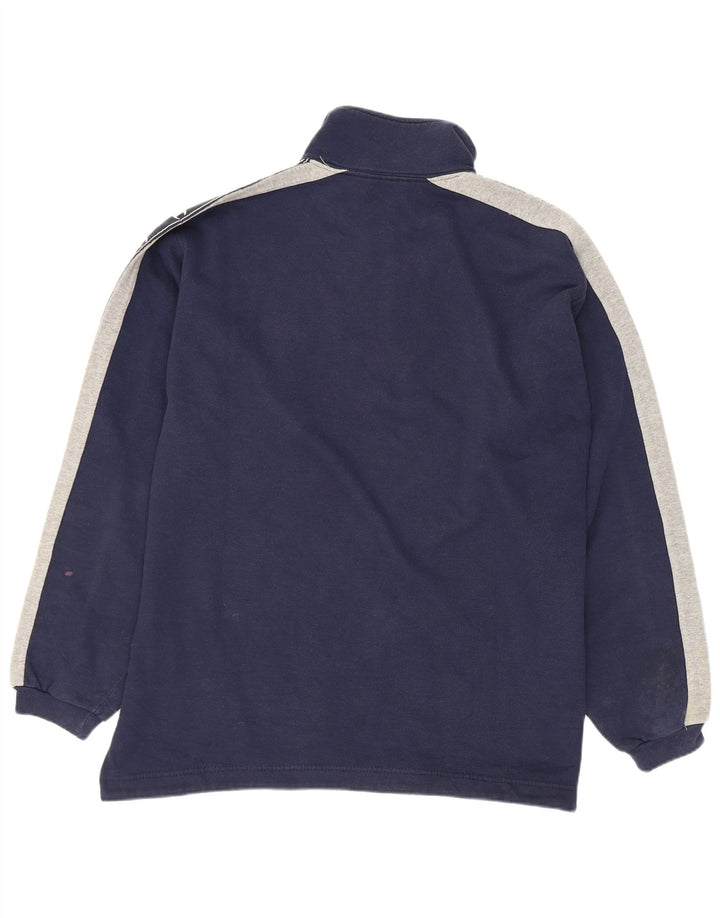 Champion Herre Grafisk Sweatshirt Jumper Medium Navy Blue Colourblock