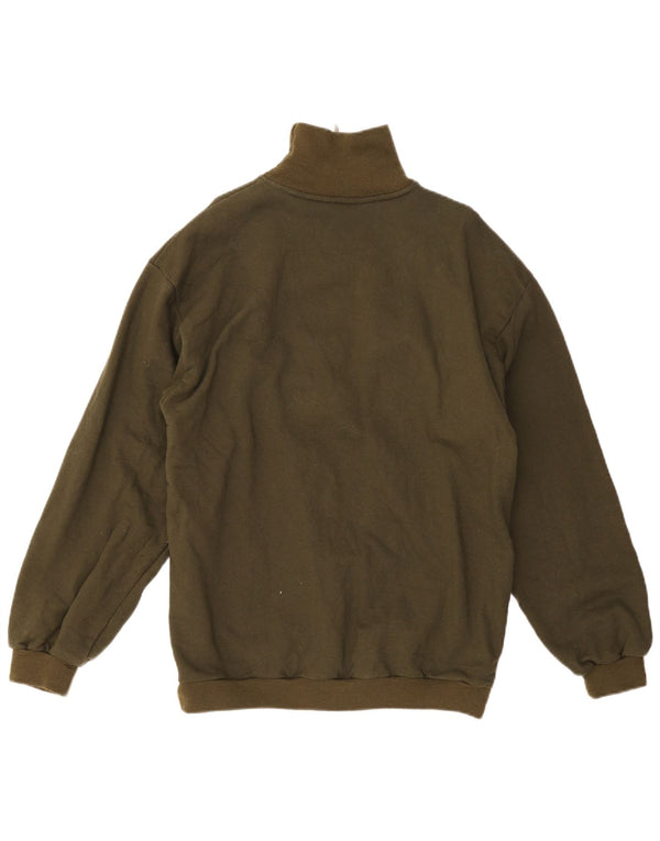 Ciao Sweatshirt med lynlås til mænd XL grøn bomuld