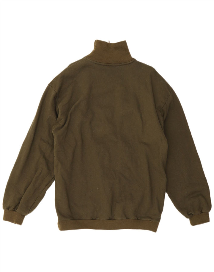 Ciao Sweatshirt med lynlås til mænd XL grøn bomuld
