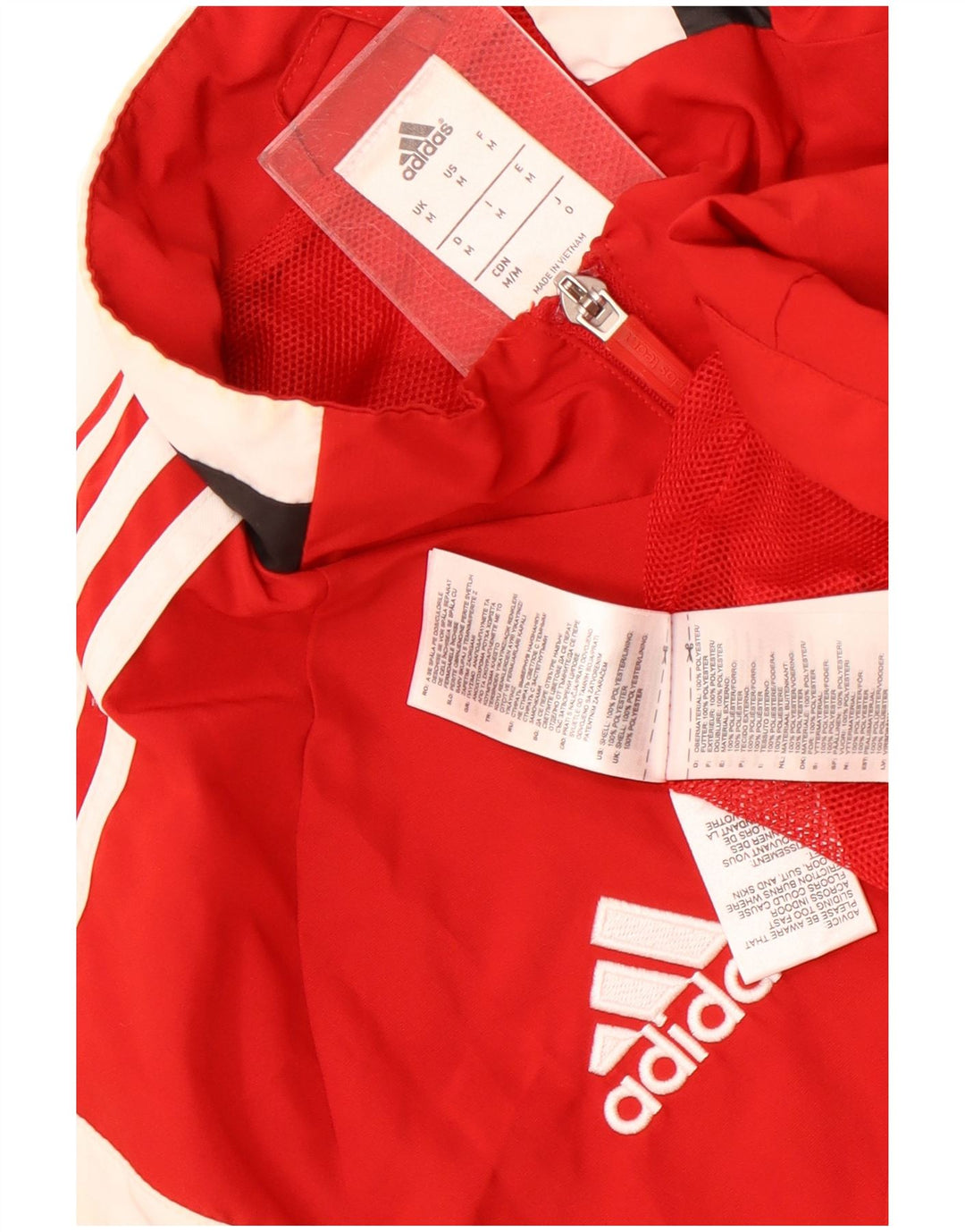 Adidas Træningsdragt til mænd Topjakke Medium Rød Colourblock Polyester