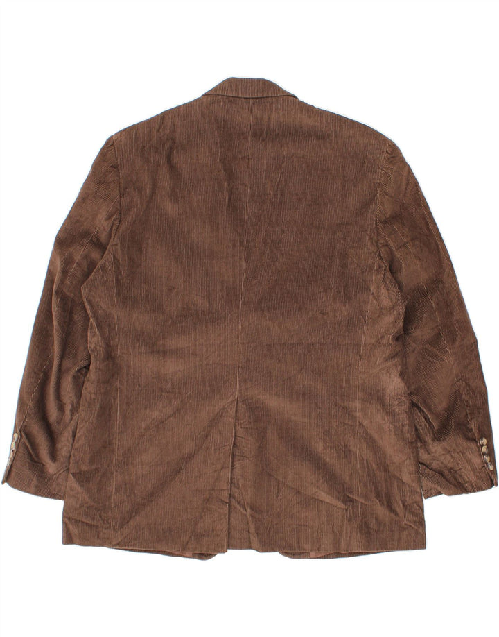 DOCKERS Herre Corduroy Blazer Jacket US 48 4XL Brun Bomuld