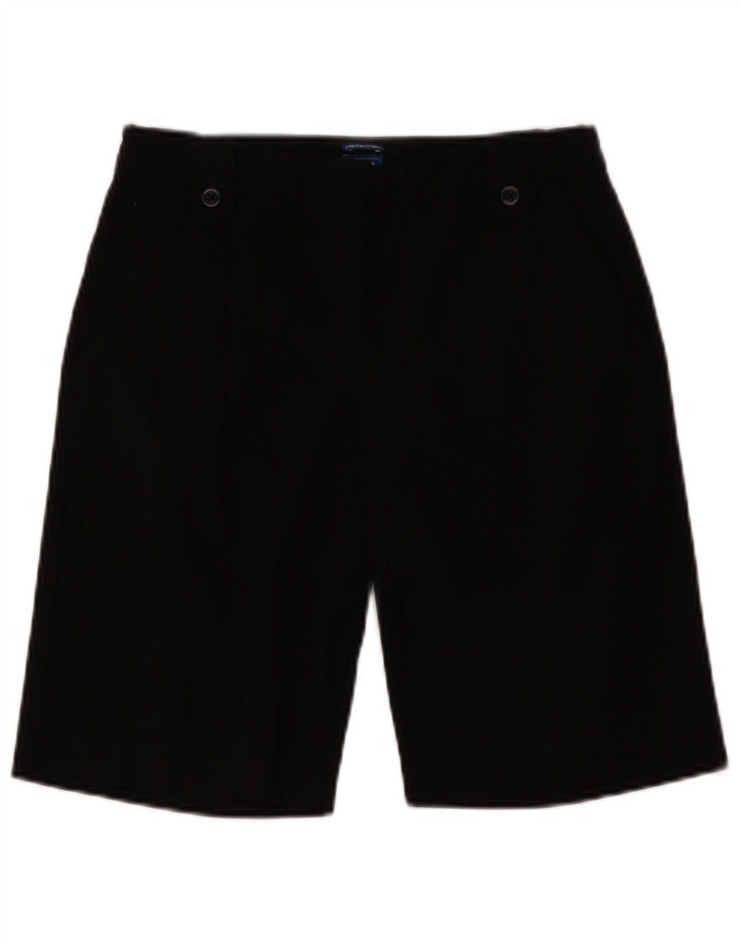 Izod Chino Shorts til kvinder US 2 XS W28 Sort Rayon