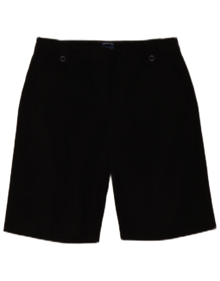 Izod Chino Shorts til kvinder US 2 XS W28 Sort Rayon