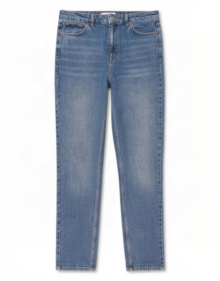 Topshop Dame Slim Jeans W32 L33 Blå Bomuld