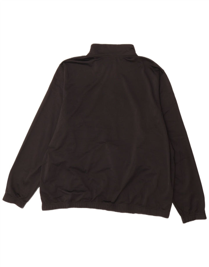 Nike Sweatshirt med lynlås til mænd 3XL sort polyester