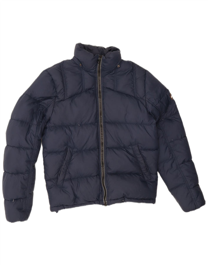 Tommy Hilfiger Herre polstret jakke UK 36 Small Navy Blue Polyester