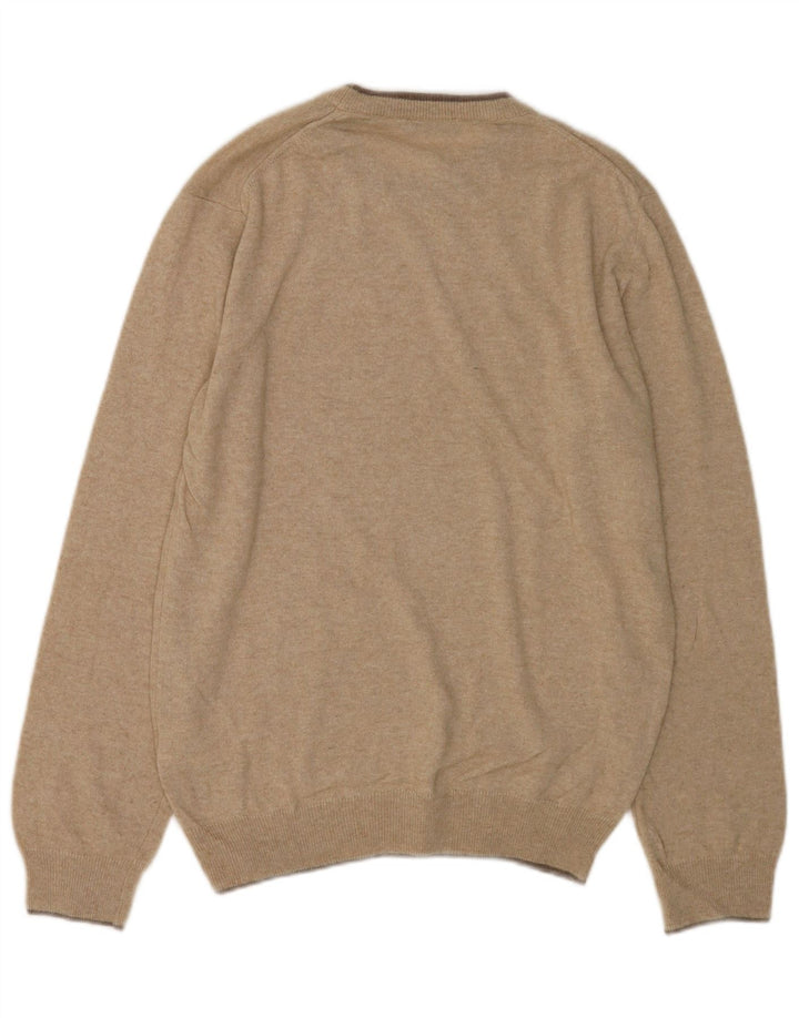 North Sails Herre Crew Neck Jumper Sweater Medium Beige Polyamid