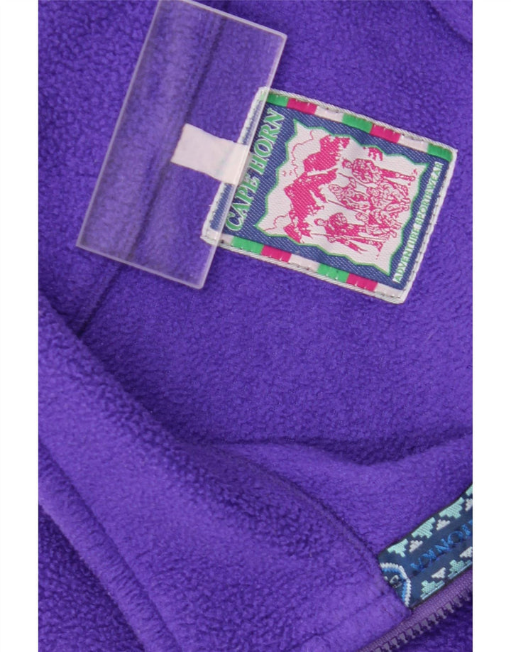 Cape Horn Herre lynlås hals Fleece Jumper Medium Lilla Geometrisk