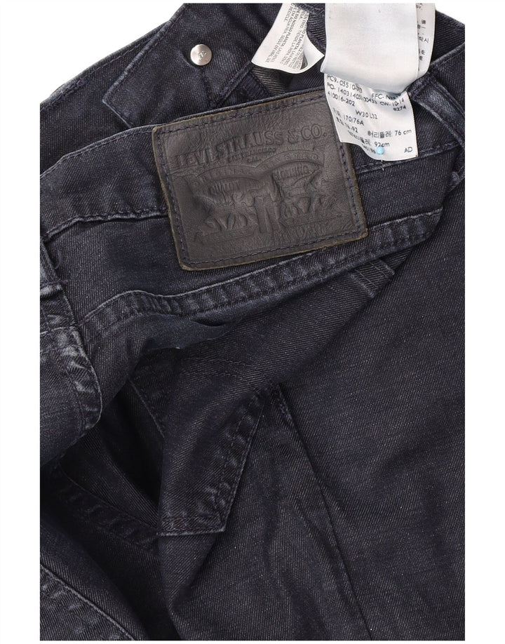 Levi's Slim Jeans til mænd W30 L32 Marineblå bomuld