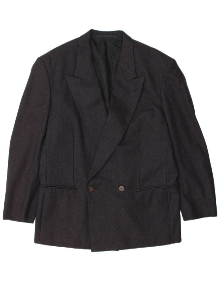 Reiss Herre Dobbeltradet Blazerjakke IT 48 Medium Sort Ny Uld
