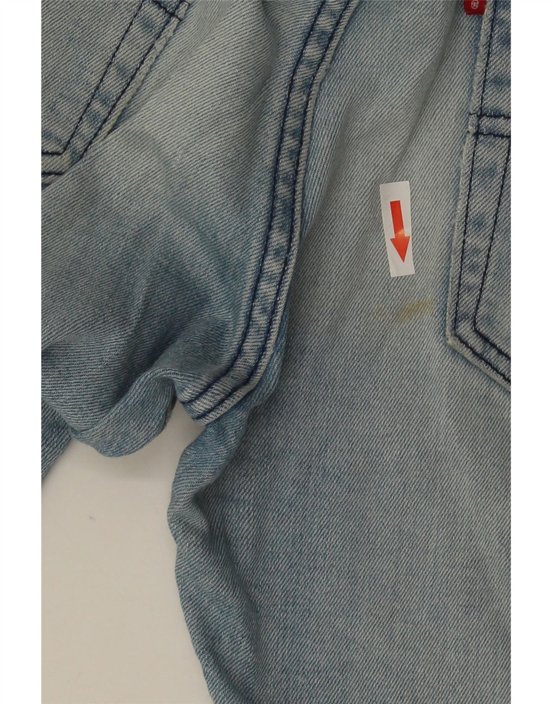 Levi's Herre 501 Distressed Straight Jeans W31 L34 Blå Bomuld