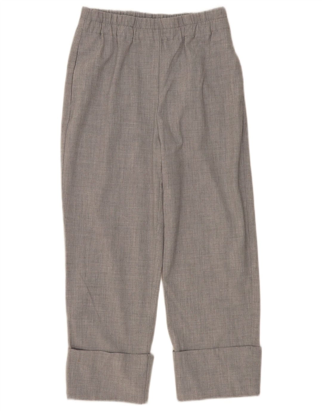 Zara Straight Cropped Bukser Small W26 L24 Grå