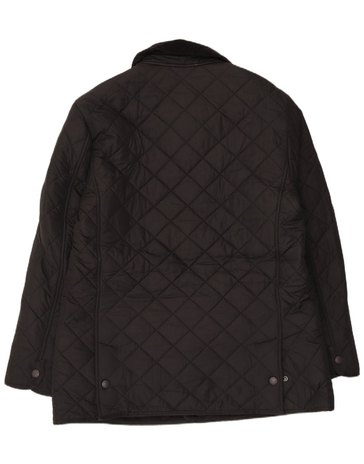 Barbour Herre quiltet jakke UK 40 Stor sort polyester