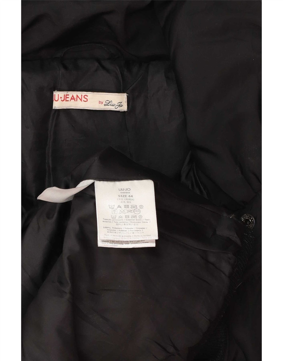 Liu Jo Polstret Frakke IT 44 Medium Sort Polyester til kvinder