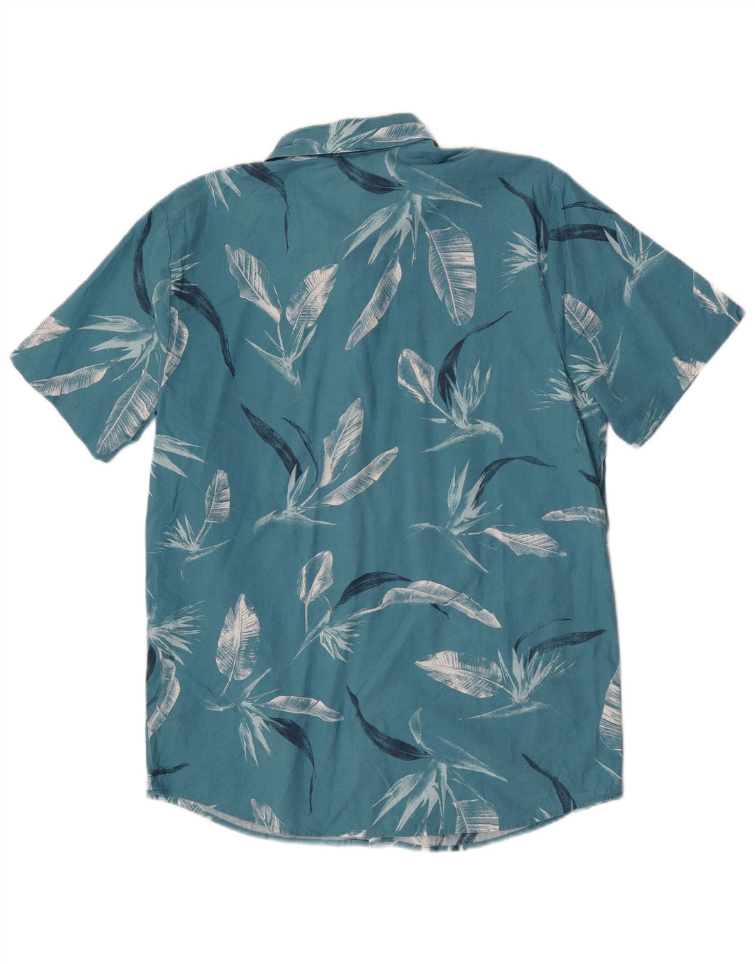 Volcom Kortærmet Herreskjorte Medium Blue Floral Bomuld