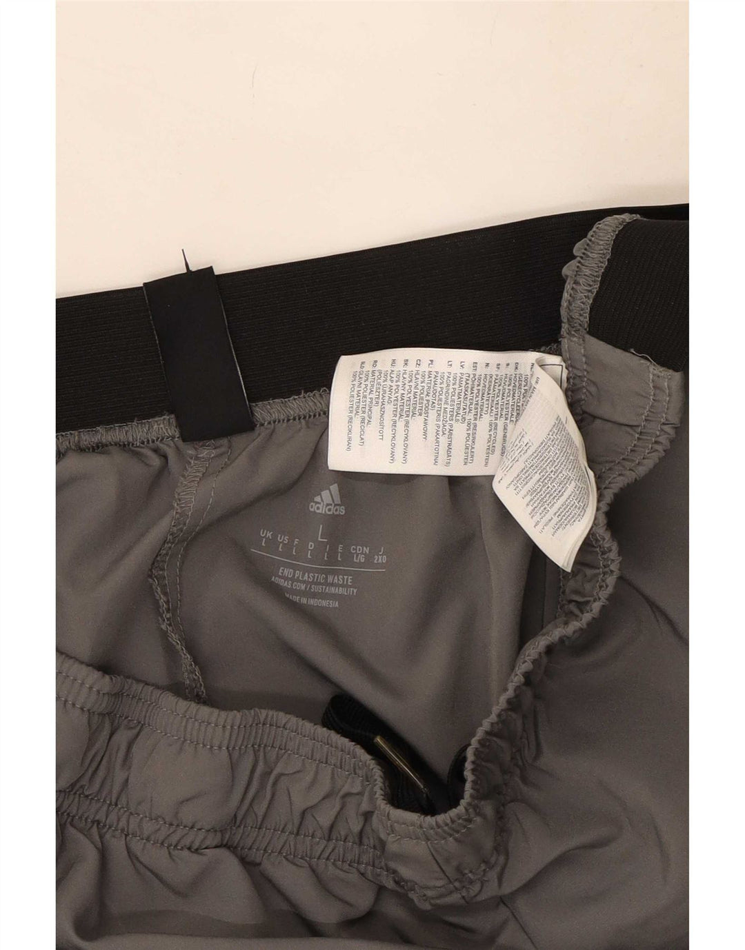 Adidas Aeroready Sportsshorts til mænd Large Grå Colourblock Polyester
