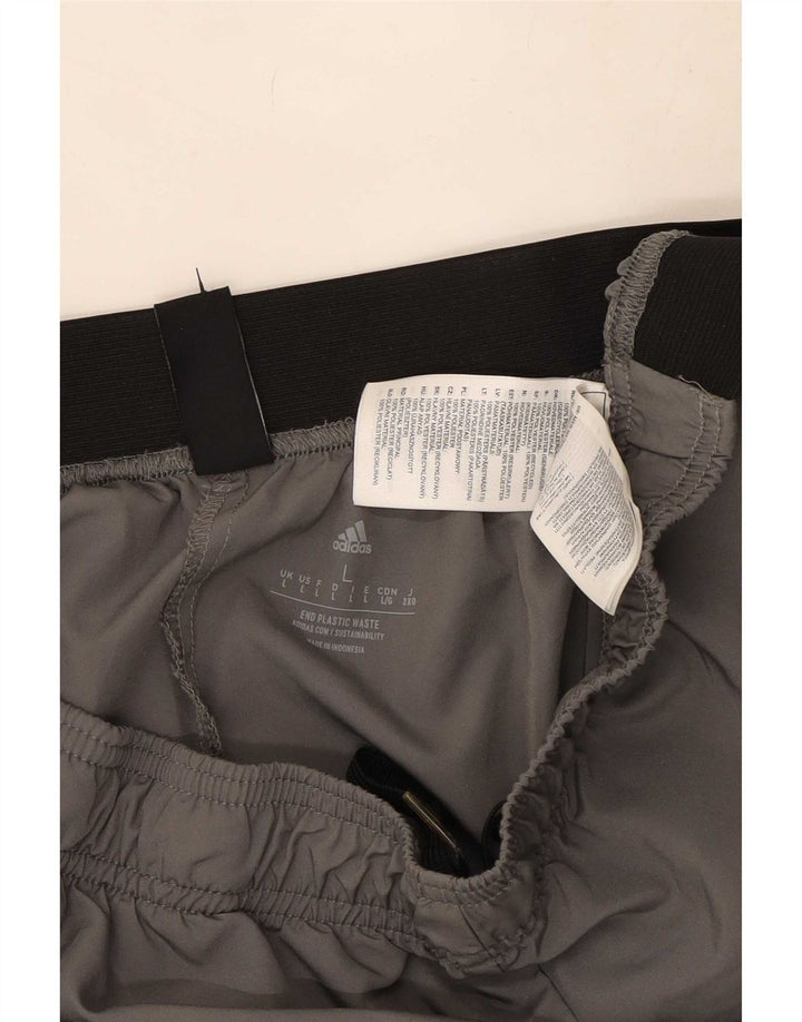 Adidas Aeroready Sportsshorts til mænd Large Grå Colourblock Polyester