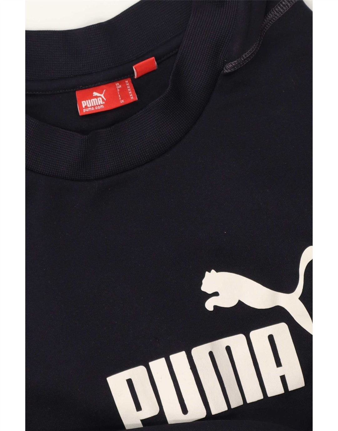 Puma Herre Grafisk Top Langærmet Medium Navy Blue