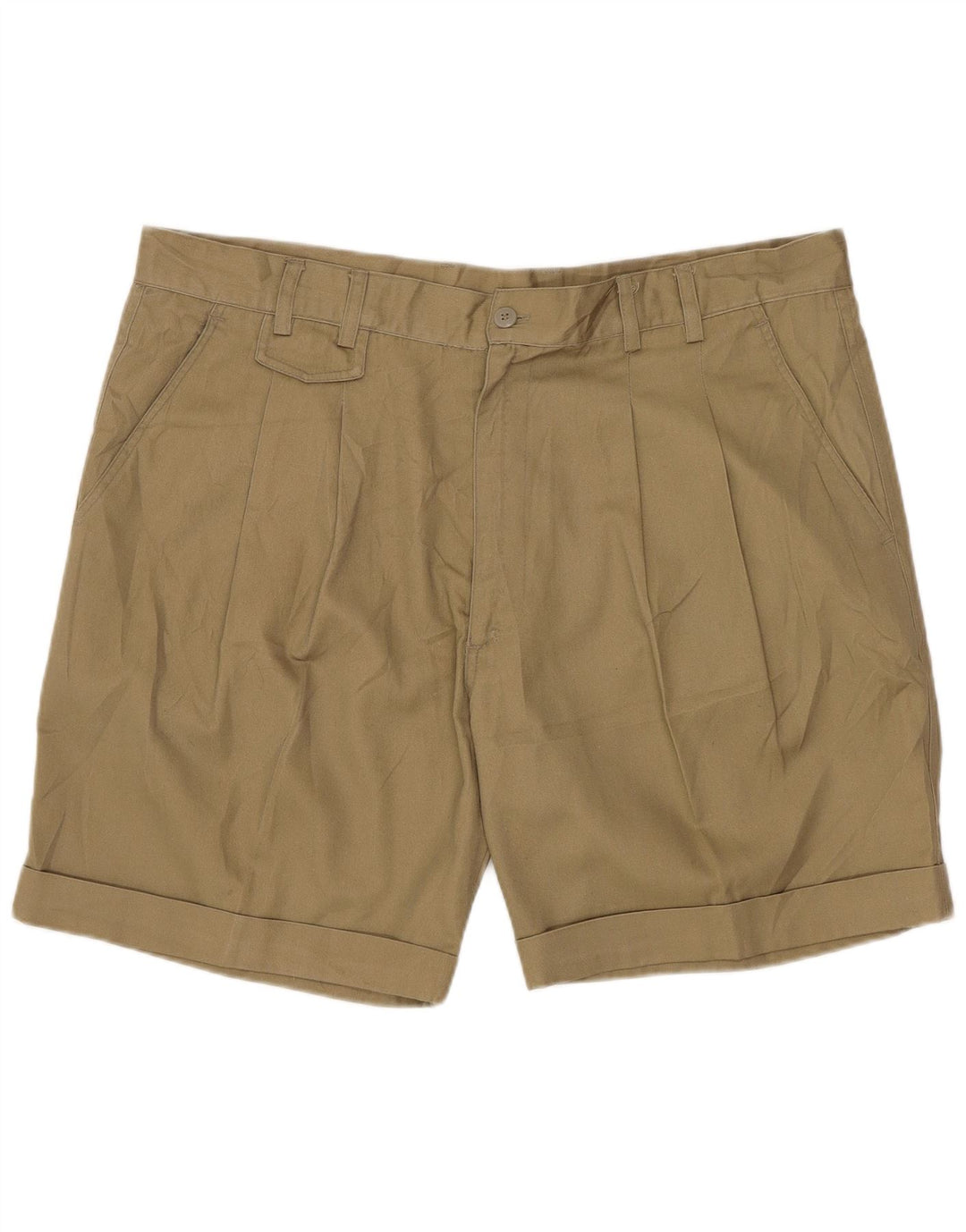 Vintage Herre Pegged Chino Shorts IT 54 2XL W36 Beige Polyester