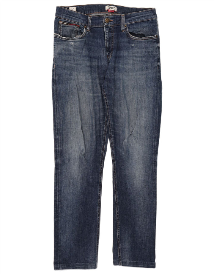 Tommy Hilfiger Herre Slim Jeans W32 L29 Blå