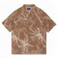 Jack & Jones Herre abstrakt mønster kortærmet skjorte medium beige viskose