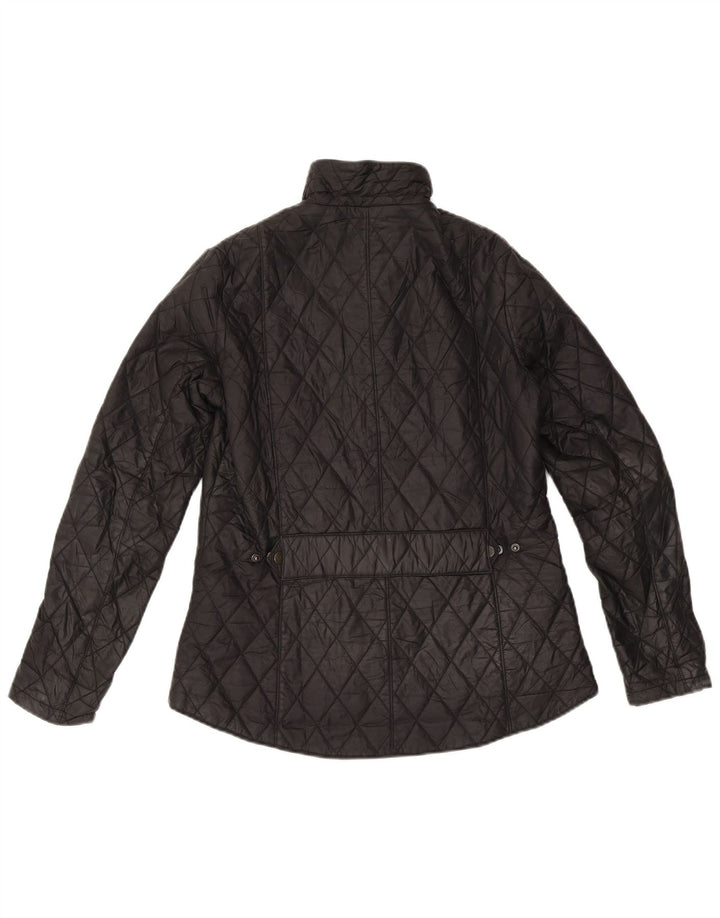 Barbour Quiltet jakke til kvinder UK 12 Medium Sort Polyamid