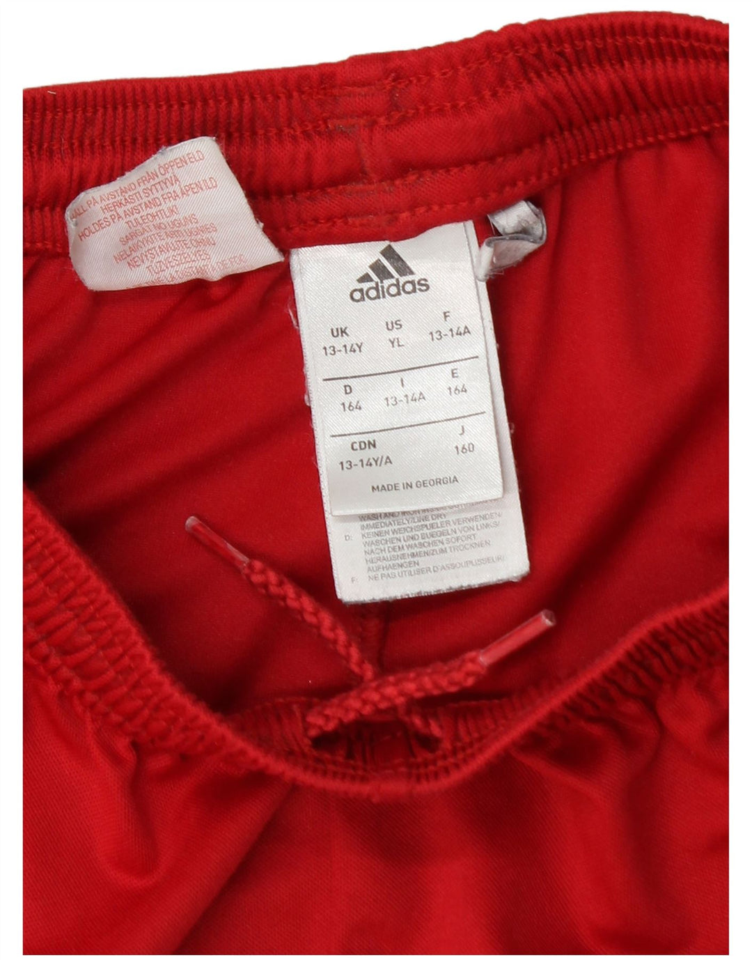 Adidas Boys Climalite Sportshorts 13-14 år Rød Polyester