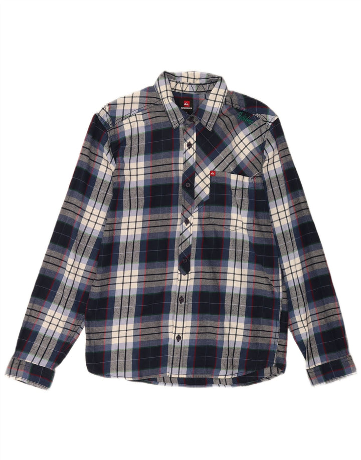 Quiksilver drenge flannelskjorte 15-16 år marineblå ternet
