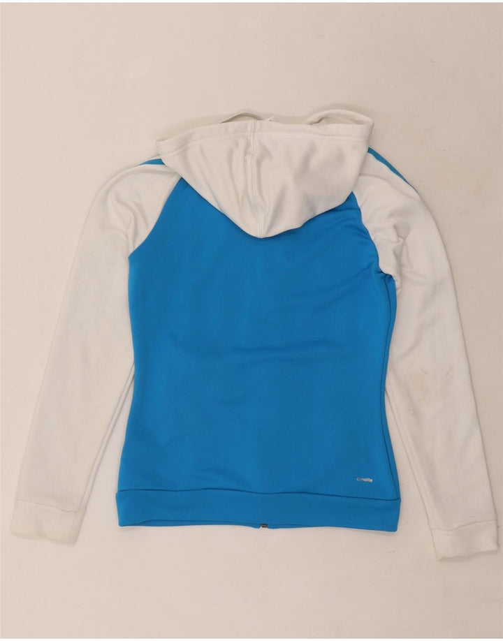 Adidas Dame Climalite Hættetrøje Sweater UK 8/10 Small Blue Polyester