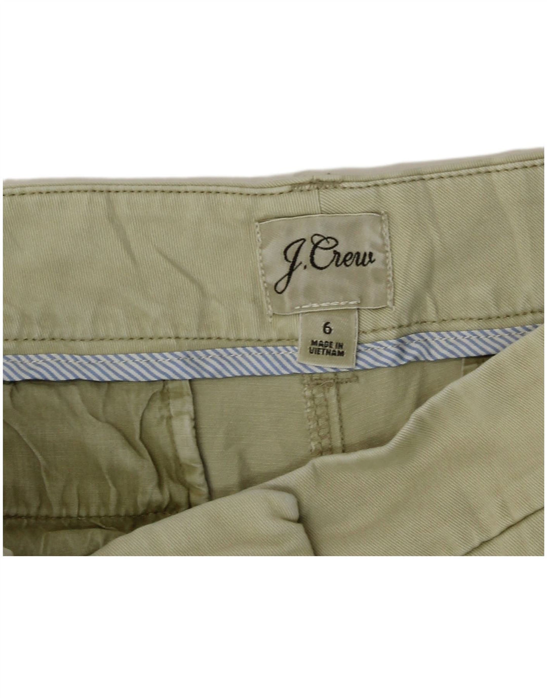 J. Crew Chino Shorts til kvinder US 6 Medium W30 Khaki Bomuld