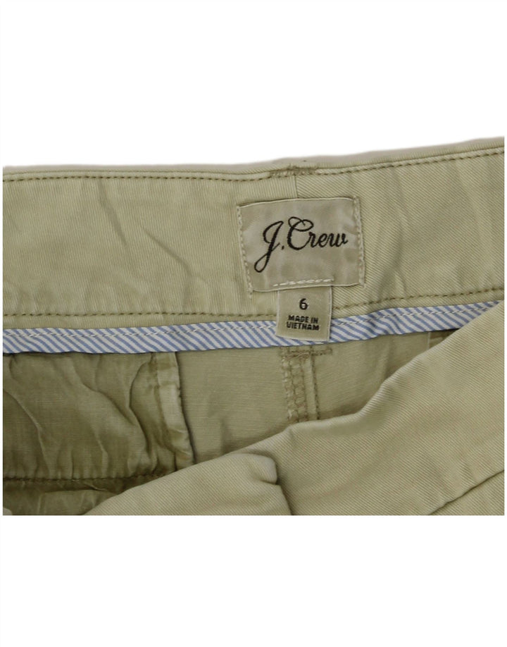 J. Crew Chino Shorts til kvinder US 6 Medium W30 Khaki Bomuld
