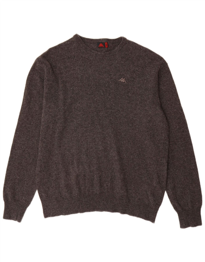 Kappa herre rund hals sweater stor grå uld