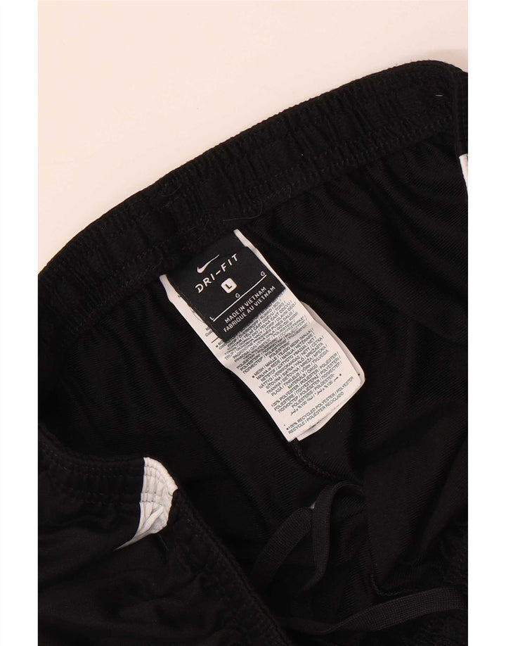 Nike Herre Dri Fit træningsdragt Bukser Large Black Colourblock Polyester