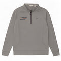 Calvin Klein Herre Grafisk Zip Neck Pullover Træningsdragt Top Stor Grå