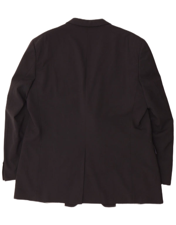 DOUGLAS Herre 2-knaps blazerjakke UK 46 3XL Sort Polyester