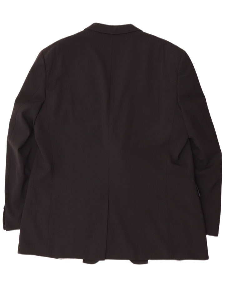 DOUGLAS Herre 2-knaps blazerjakke UK 46 3XL Sort Polyester