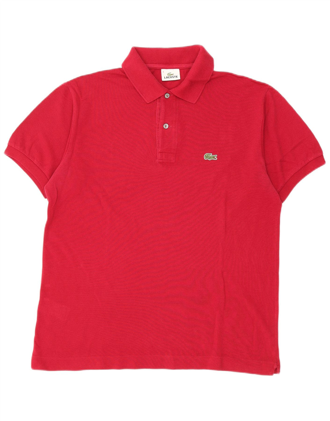 Lacoste herre poloshirt størrelse 4 Medium rød bomuld